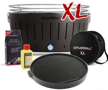 Asia-Set LotusGrill XL Anthrazitgrau, 5-tlg.